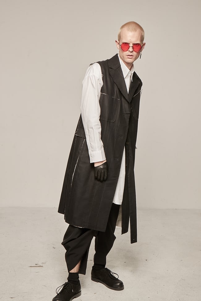 Ivan Grundahl avantgarde long wool waistcoat