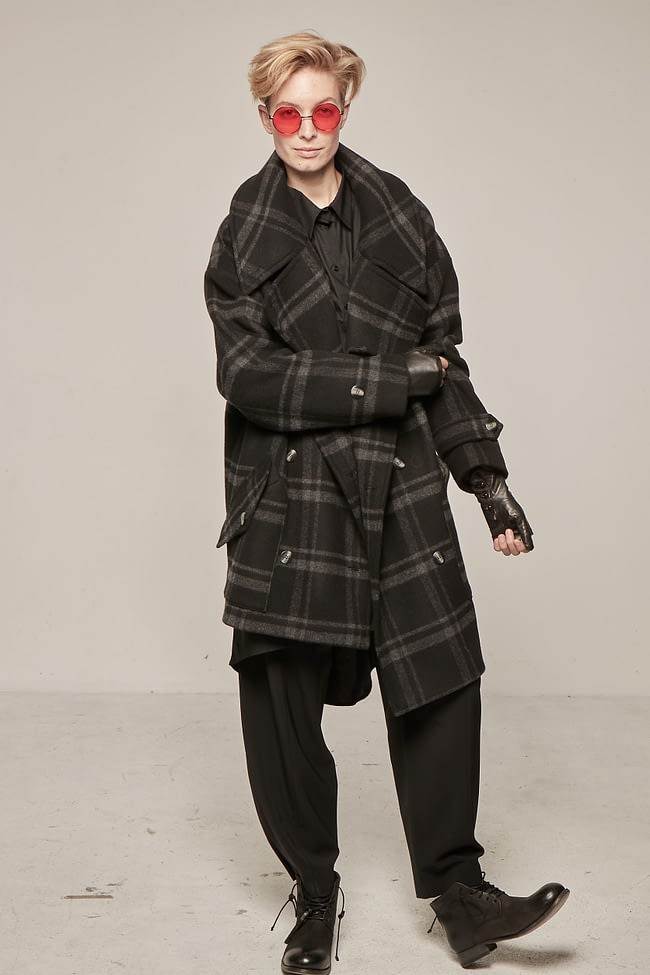 Ivan Grundahl avantgarde Wool Coat checkered
